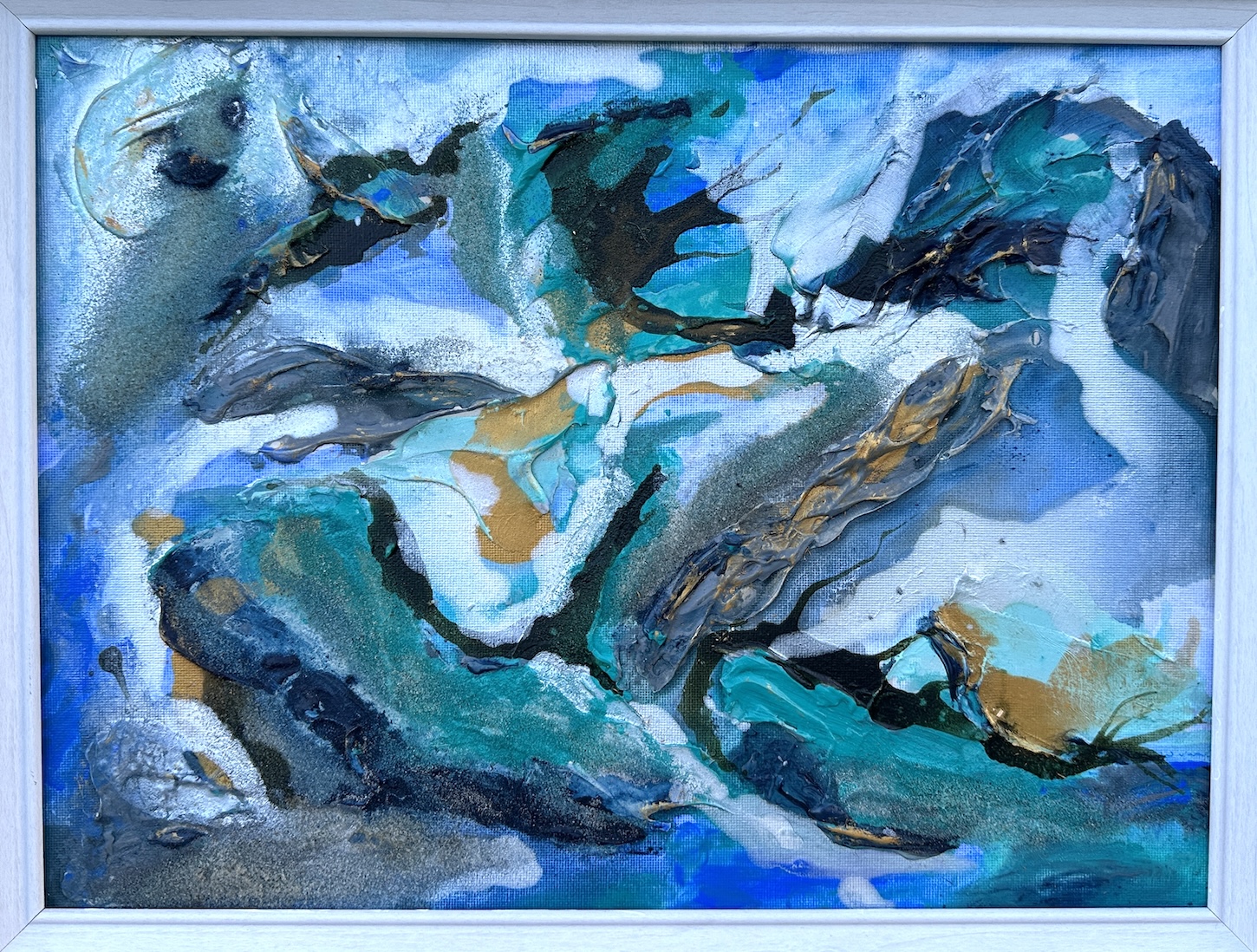 Atol – Mixed media, 40 × 30 cm, Danuta Kozak